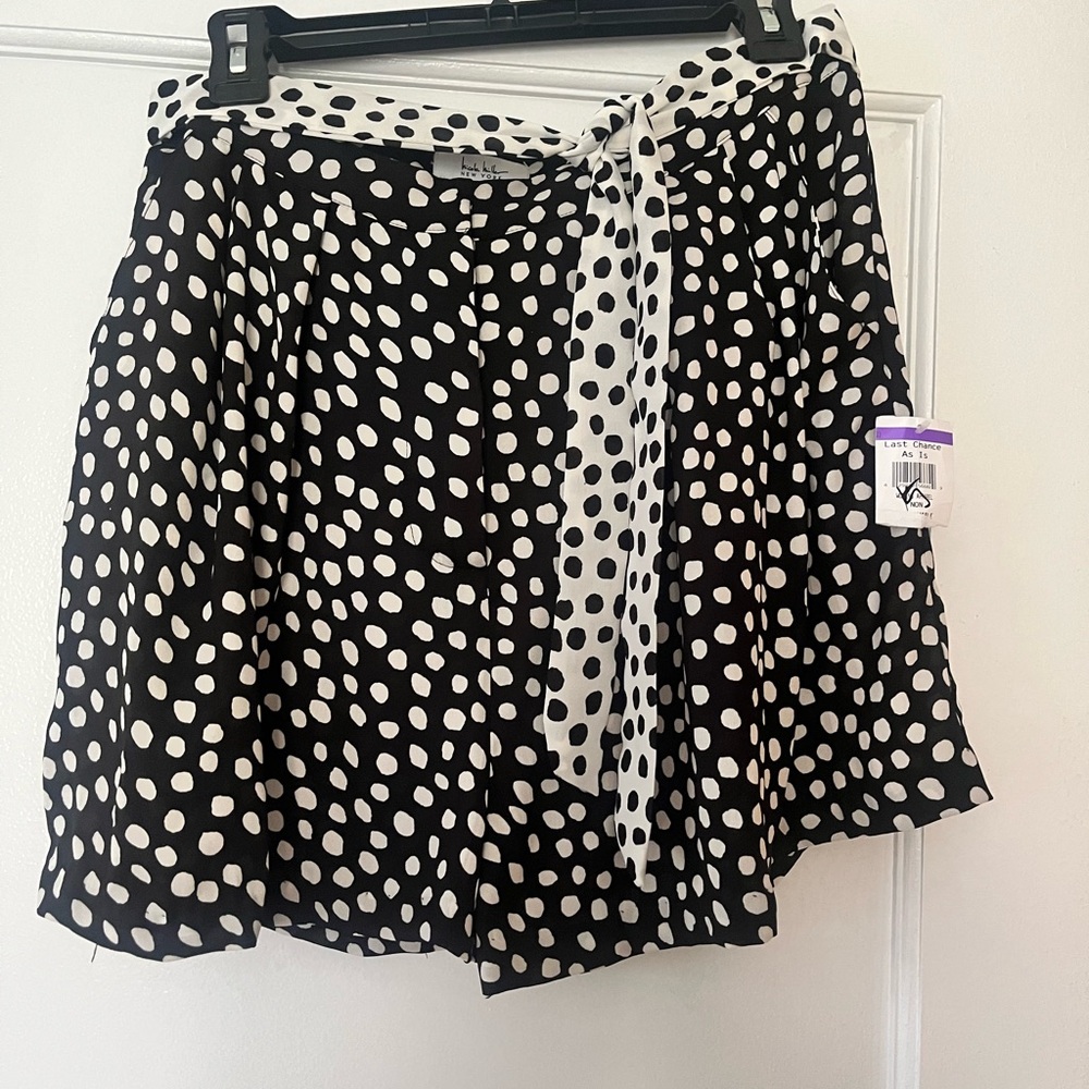 Polka Dot Black and White Shorts